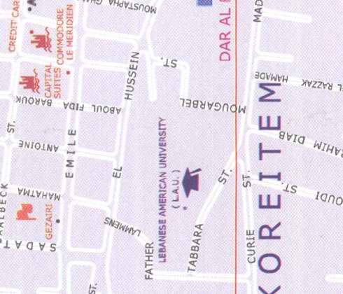 Hotels in Beirut, Commodore le Meridien, Capital suites, Gezairi, Aboul fida barouk, credit car, Qoreitem