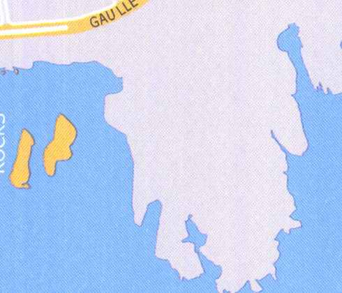 Map of Beirut Pigeon Rocks, charles de gaulle avenue