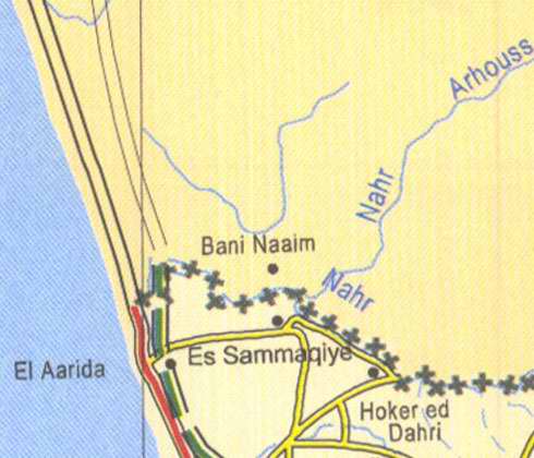 Maps of Lebanon, Location and address, bani naaim, aarida, sammaqiye, nahr arhouss