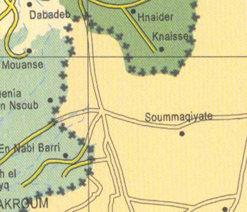 Maps of Lebanon, Location and address, dabadeb, hnaider, knaisse, soummaqiyate