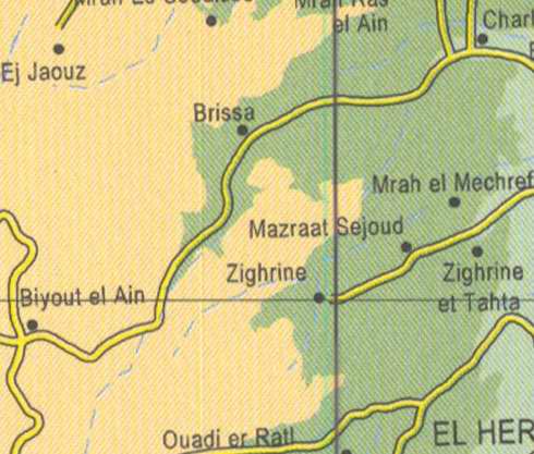Maps of Lebanon, Location and address, brissa, zighrine, biyout el ain, mazraat sejoud