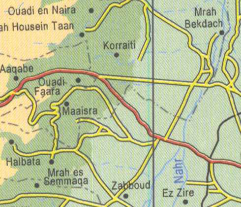 Maps of Lebanon, Location and address, korraiti, maaisra, halbata, ez zire, zabboud, aaqabe