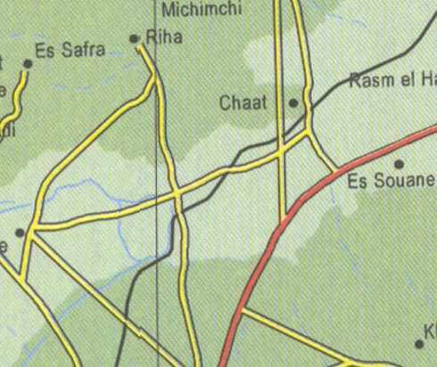 Maps of Lebanon, Location and address, es safra, riha, chaat