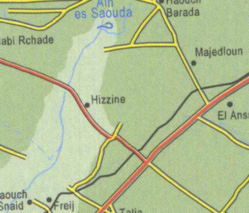 Maps of Lebanon, Location and address, hizzine, majedloun, freij