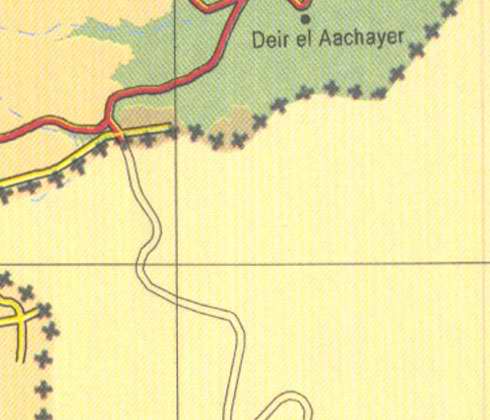 Maps of Lebanon, Location and address,  deir el aachayer