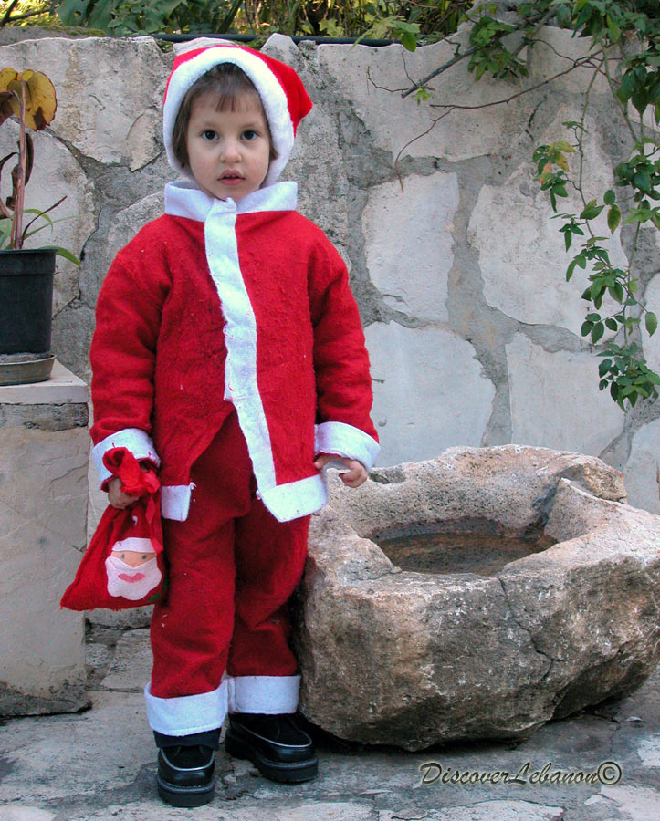 Helen wearing Santa