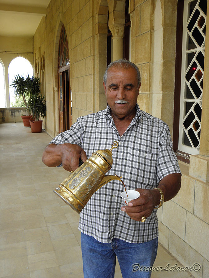 Serving Lebanese Coffee