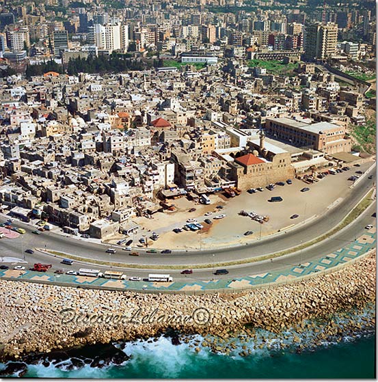 Aerial view of Saida