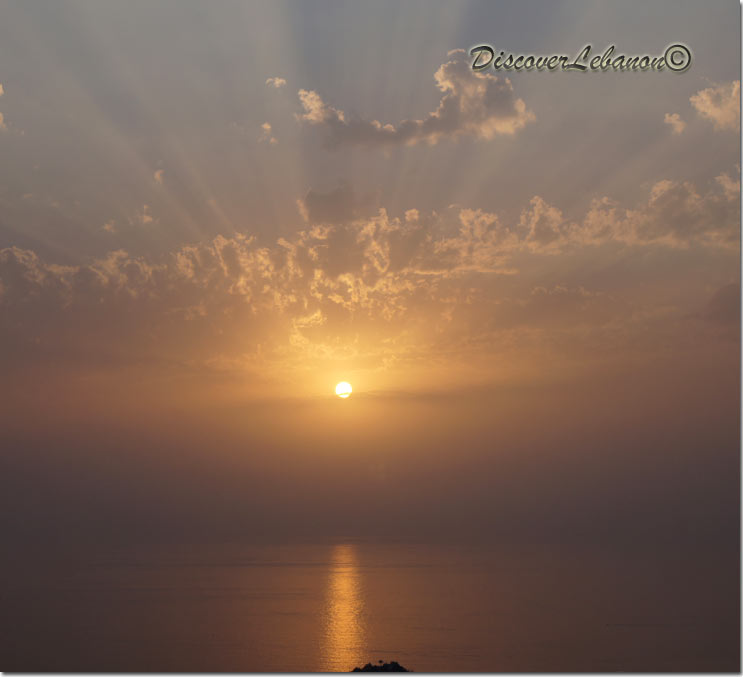 Sunset above Byblos