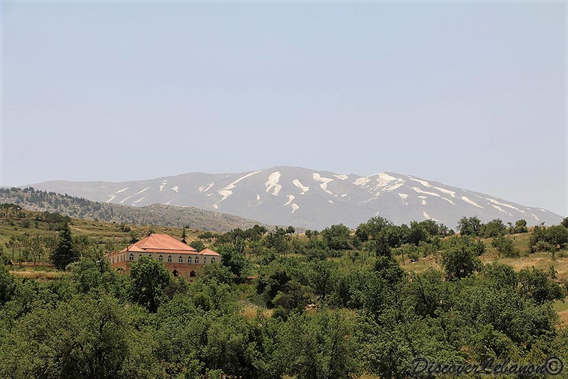 Mount Hermon as seen from Qawqaba
