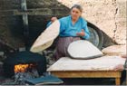 Woman preparing Saj