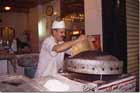 Man preparing bread