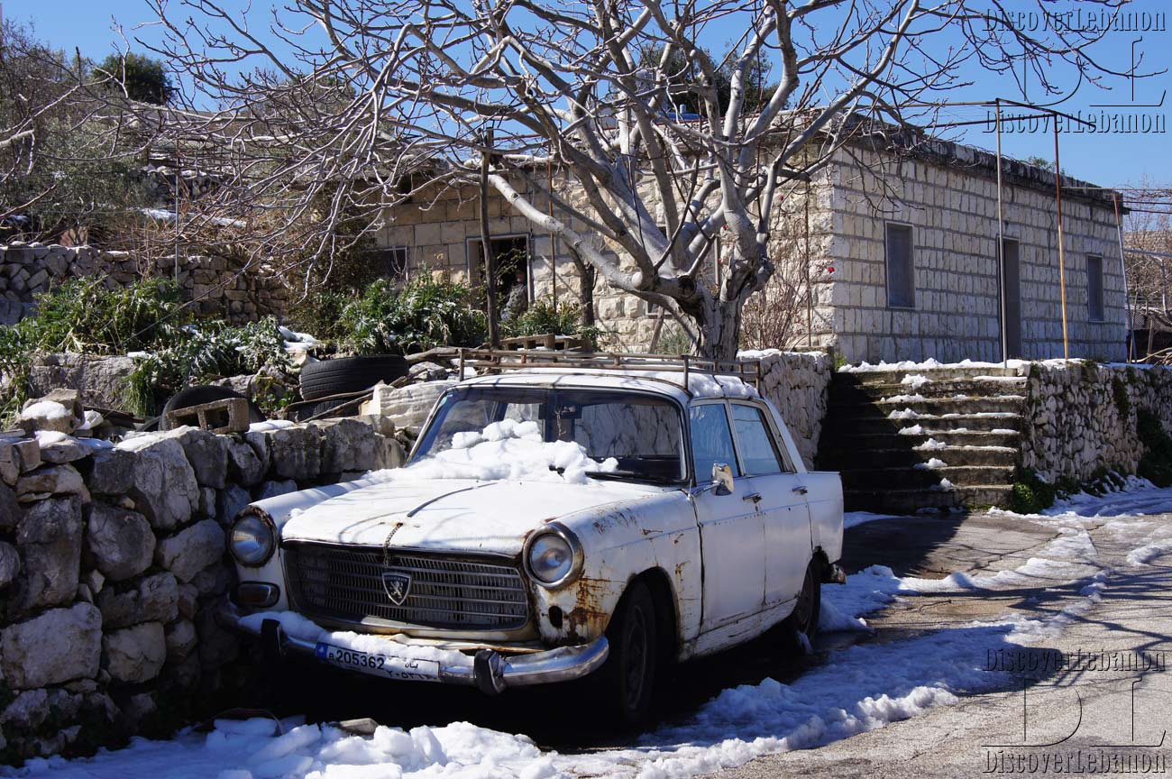 Village of Mehmarj, mehmerj, old car Lebanon