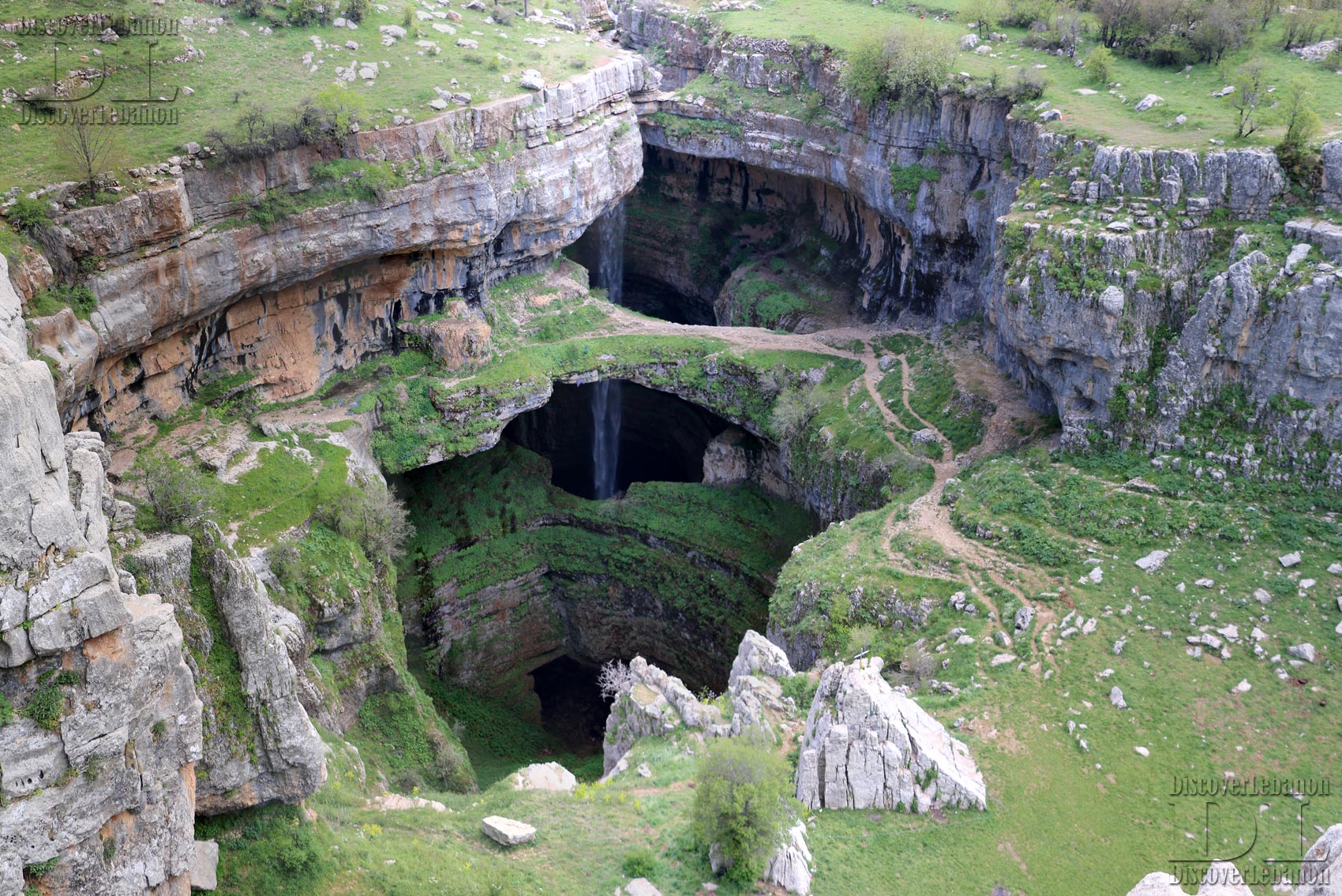 Balaa chasm Batroun north of Lebanon, gouffre Liban Tannourine