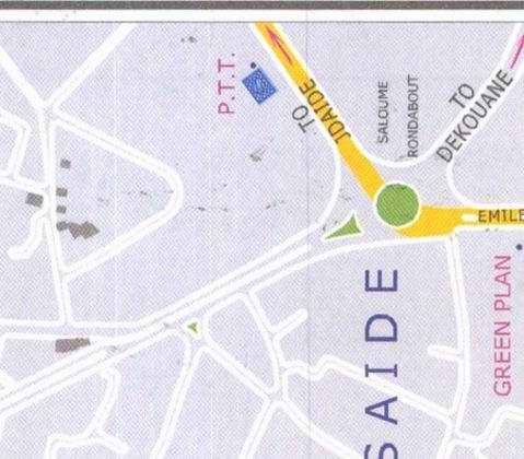 Maps of Beirut Location and address in Beirut: Dekouane, Saloume rondabout, green plan