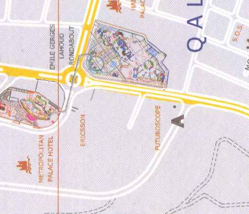 Maps of Beirut Location and address: futuroscope, ericsson, metropolitan palace hotel, emile lahoud rondabout