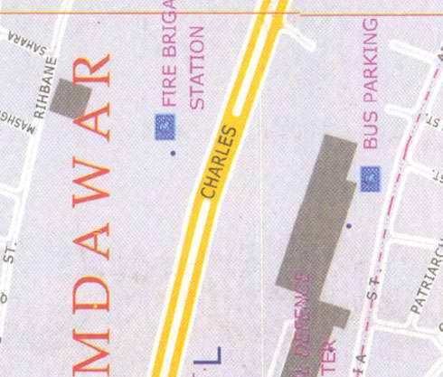 Maps of Beirut Location and address: fire brigade station, bus parking, rihbane street, mdawar