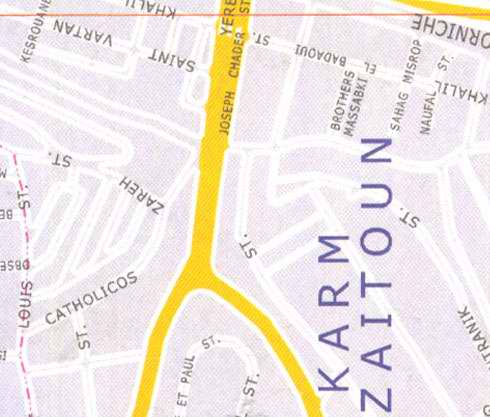 Maps of Beirut Location and address: brothers massabki, karm zaitoun, naufal street, saint vartan
