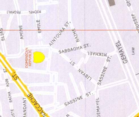 Maps of Beirut Location address: Sassine street, Sabbagha, aintoura, dominican republic, bacha adib
