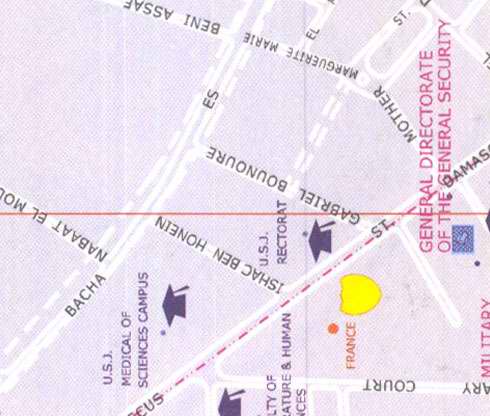 Maps of Beirut Location address: Ishac ben honein, gabriel bounoure, usj medical science campus, general directorate of the general security