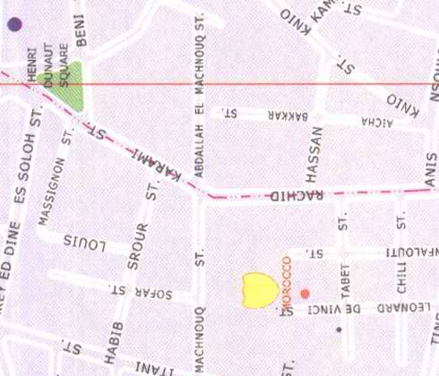 Louis Massignon street, Henri Dunaut, Habib Srour, Morocco embassy, Abdallah el Machnouq
