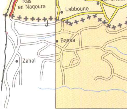 Maps of Lebanon, Location and address,  bassa, zahal, labboune