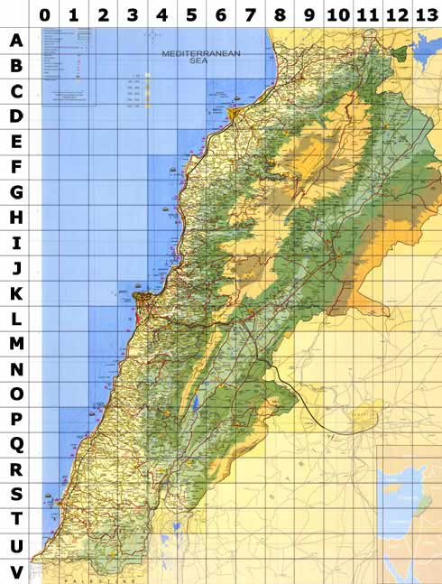 Maps Lebanon, details map, street, map directions, borders, tourist, detailed map