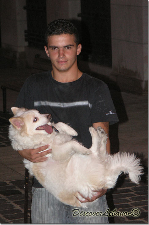 Guy and Dog