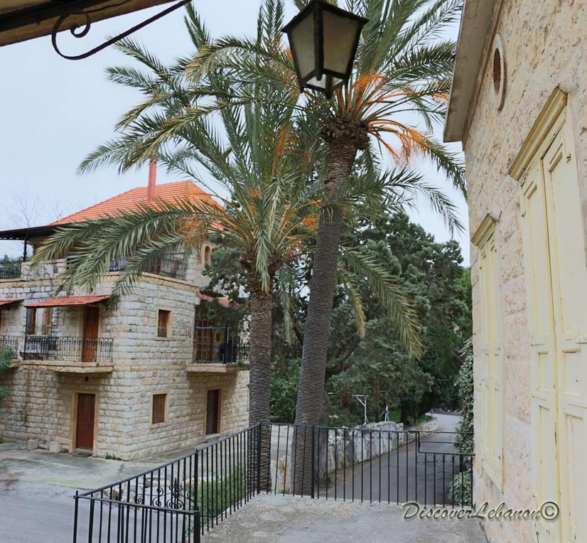 Old houses yellow windows Amchit