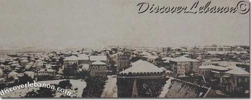 Beirut snow fall