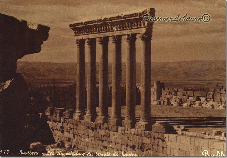 Old Baalbeck by Bonfils
