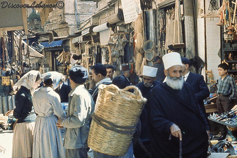 Lebanon crowded souk