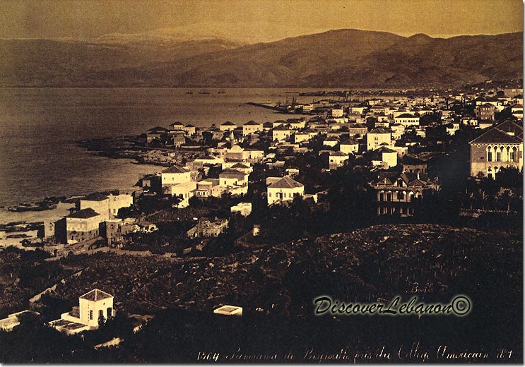 Sannine vue de Beyrouth