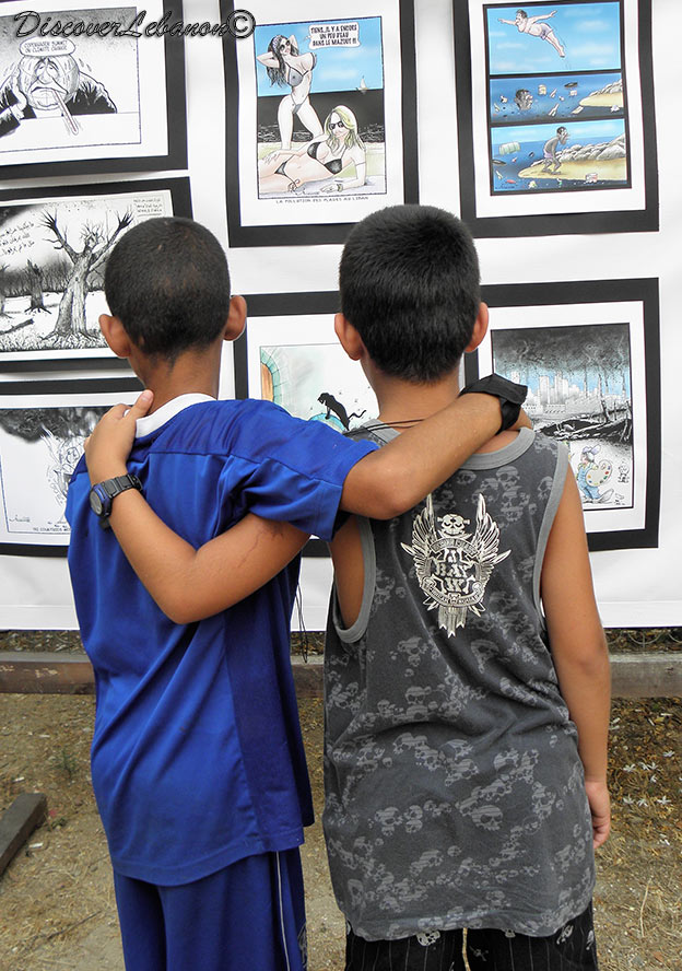 Boys and caricatures