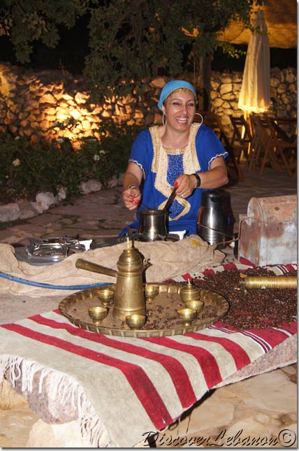 Lady preparing coffee