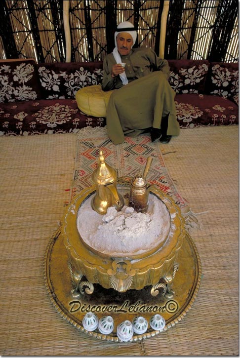 Peasant drinking coffee