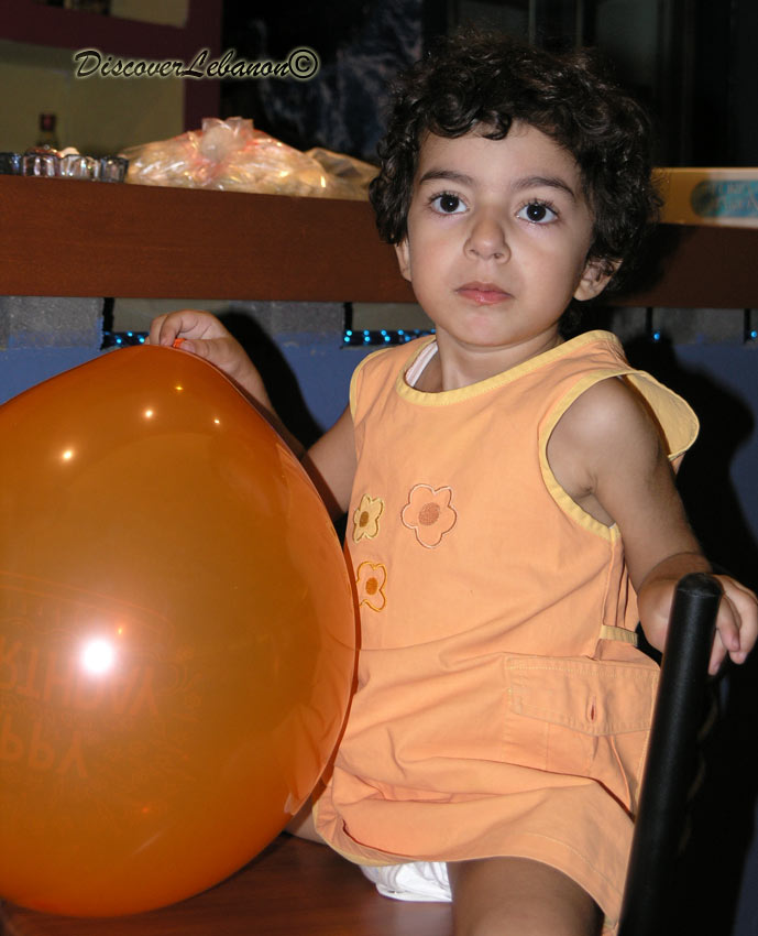 Little Rhea adores orange