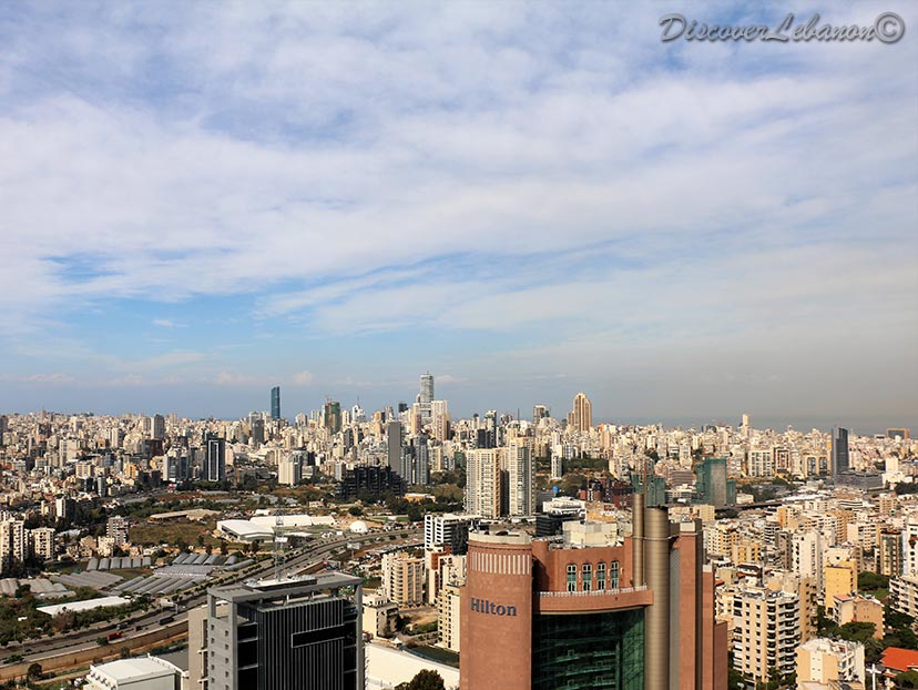 Aerial view of Beirut