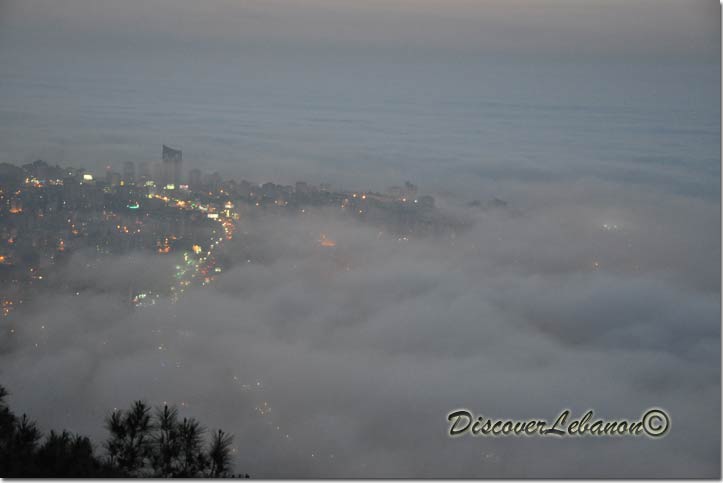 Lebanon under Fog
