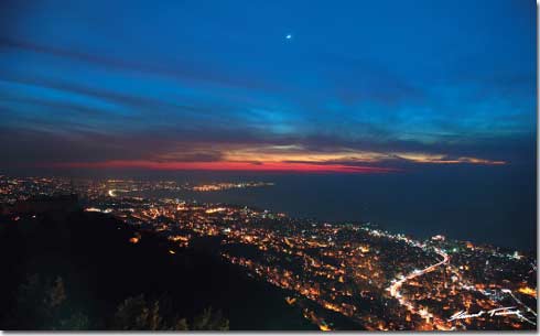 Jounieh and Beirut night