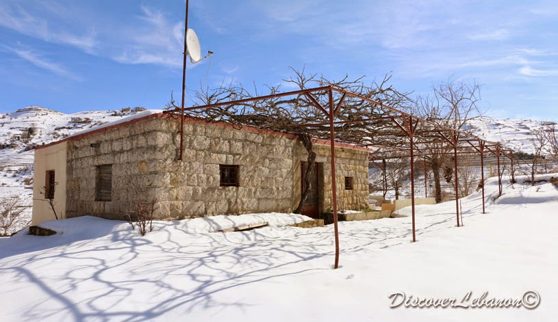 House in Balaa under snow