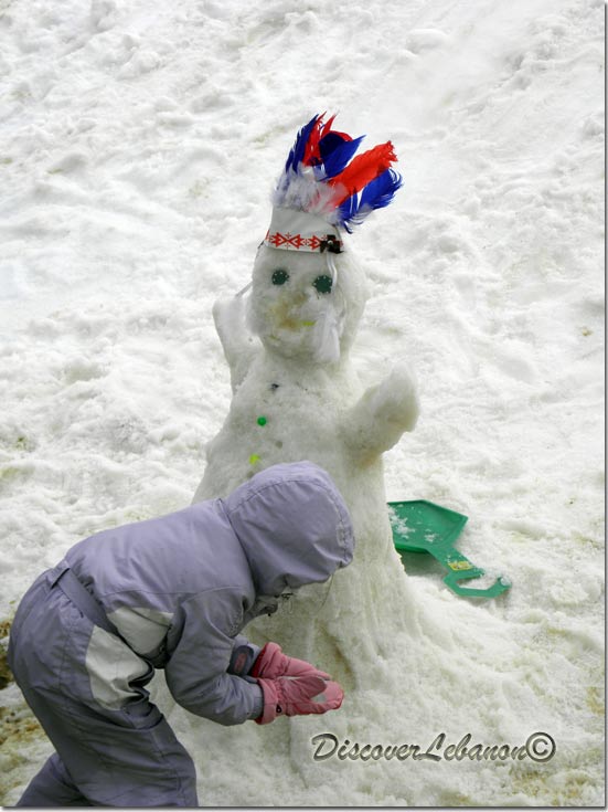 Snowman kid Faraya