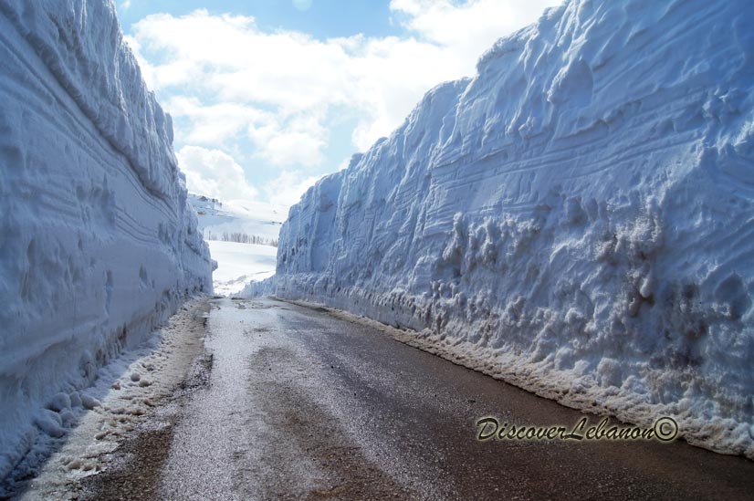 Wall of snow Laqlouq