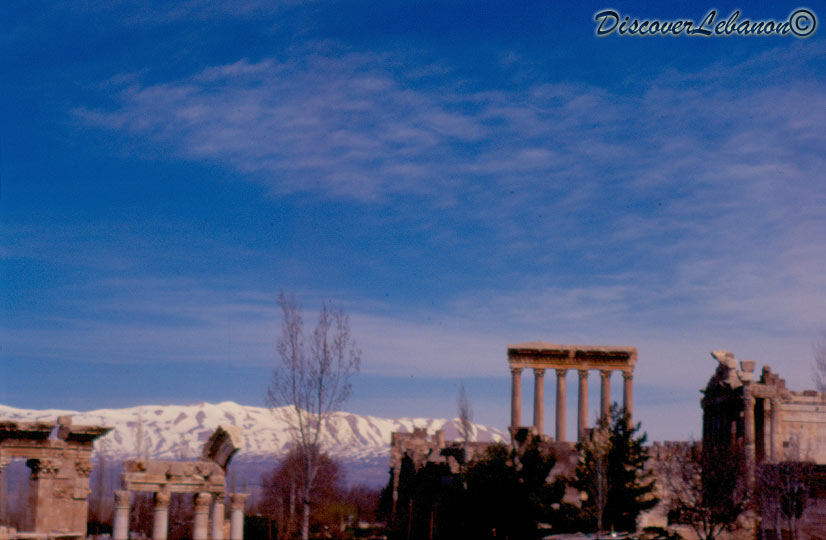 Baalbeck snow mountain