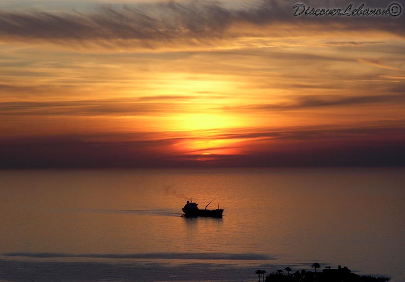 Sunset Jbeil beach