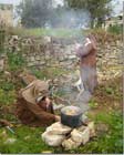 Nuns preparing meal
