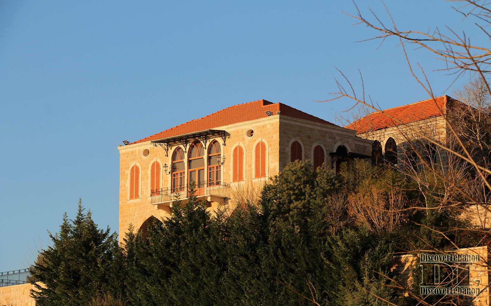 Old and new houses Ghosta Keserwan Lebanon